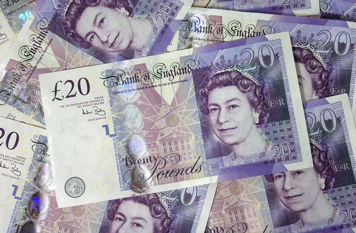 Twenty-pound notes